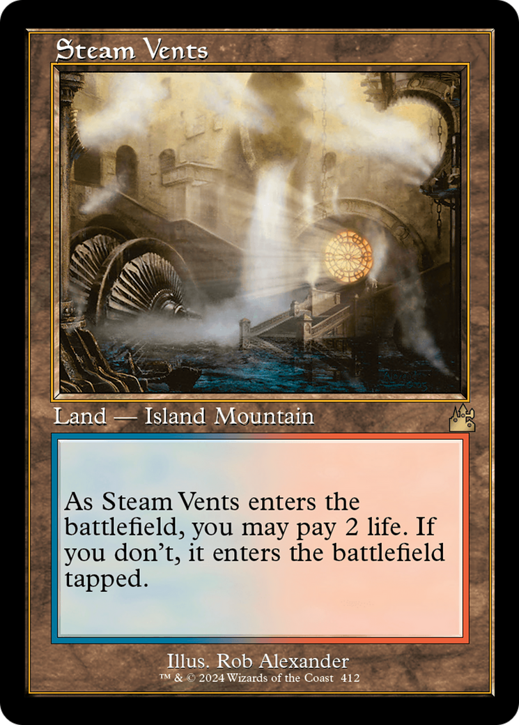 Steam Vents (Retro) [Ravnica Remastered] | Grognard Games