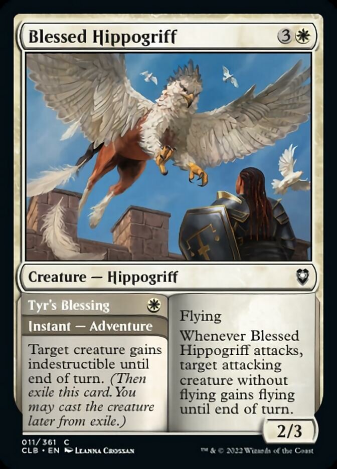 Blessed Hippogriff // Tyr's Blessing [Commander Legends: Battle for Baldur's Gate] | Grognard Games