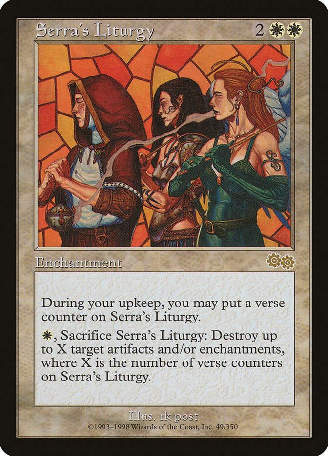 Serra's Liturgy [Urza's Saga] | Grognard Games