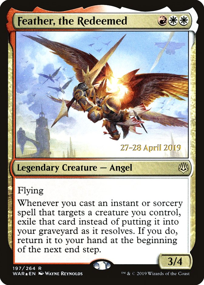 Feather, the Redeemed  [War of the Spark Prerelease Promos] | Grognard Games