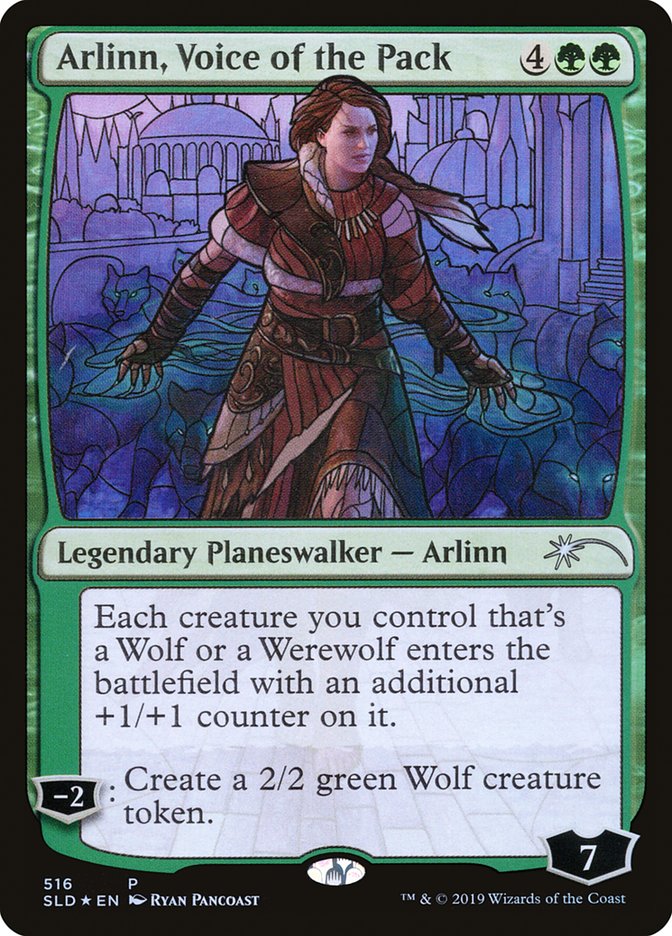 Arlinn, Voice of the Pack (Stained Glass) [Secret Lair Drop Promos] | Grognard Games