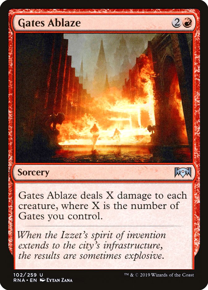 Gates Ablaze [Ravnica Allegiance] | Grognard Games