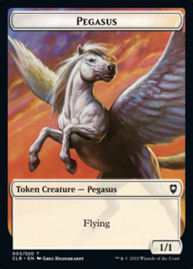 Pegasus Token [Commander Legends: Battle for Baldur's Gate Tokens] | Grognard Games