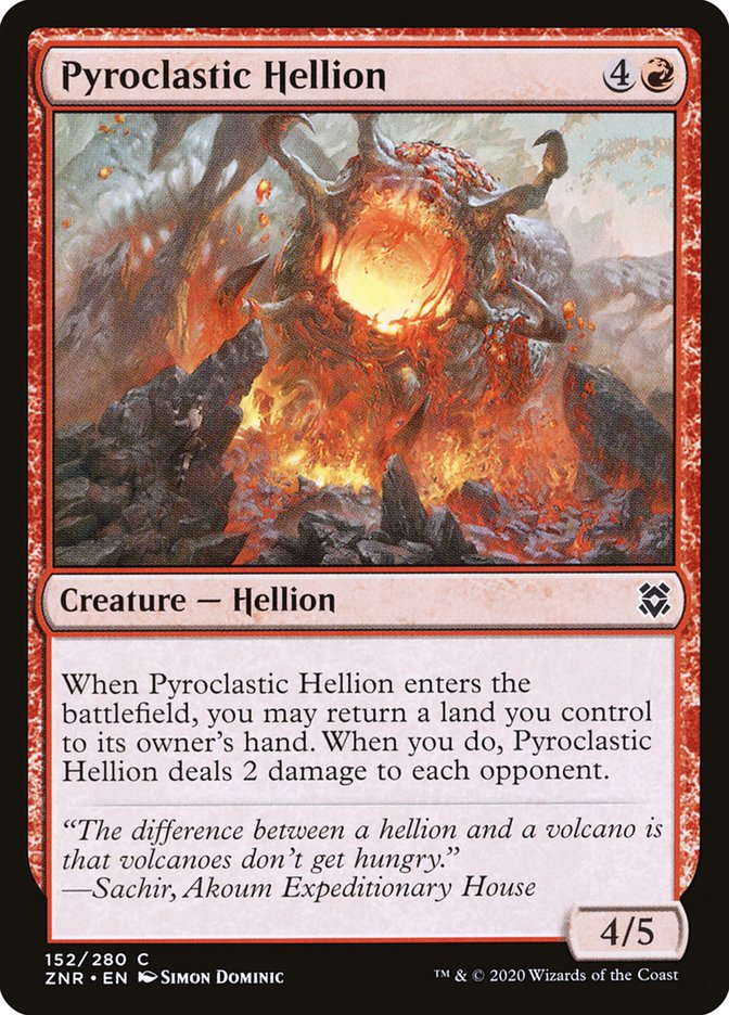 Pyroclastic Hellion [Zendikar Rising] | Grognard Games