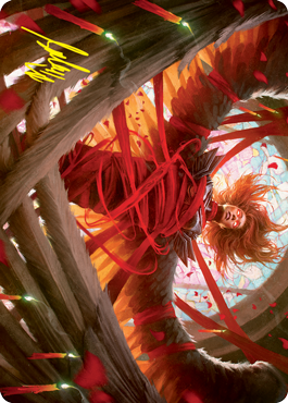 Sigarda's Imprisonment Art Card (Gold-Stamped Signature) [Innistrad: Crimson Vow Art Series] | Grognard Games