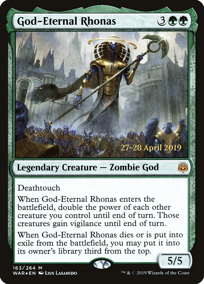 God-Eternal Rhonas  [War of the Spark Prerelease Promos] | Grognard Games