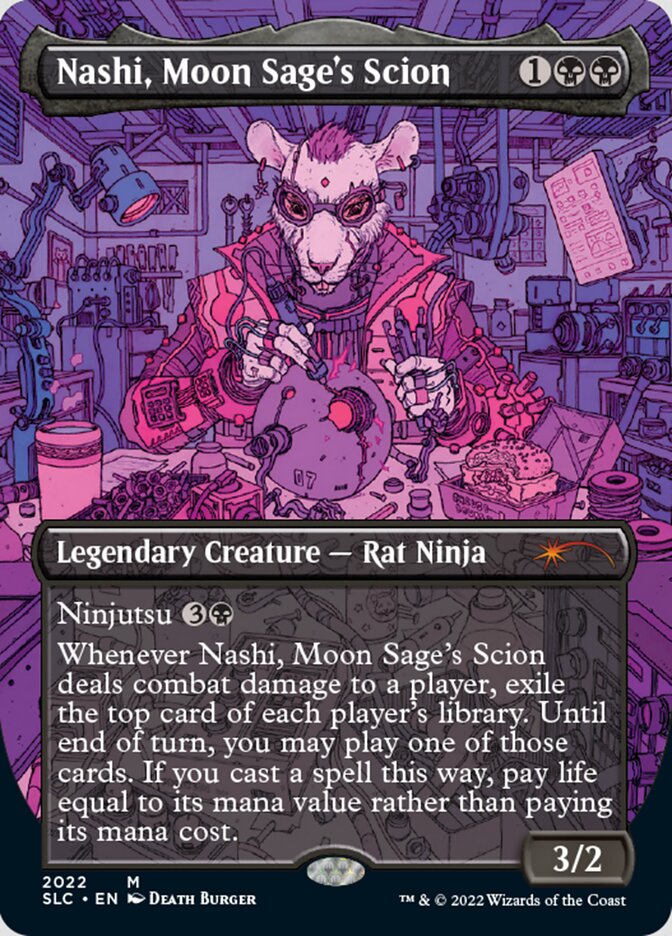 Nashi, Moon Sage's Scion (Borderless) [Secret Lair 30th Anniversary Countdown Kit] | Grognard Games