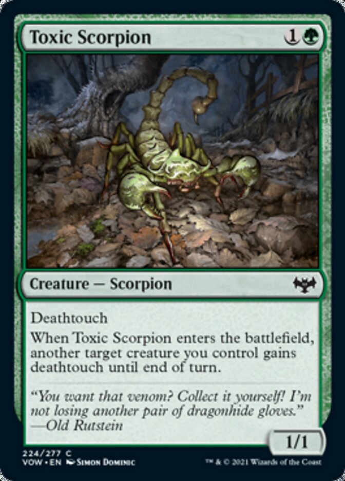 Toxic Scorpion [Innistrad: Crimson Vow] | Grognard Games