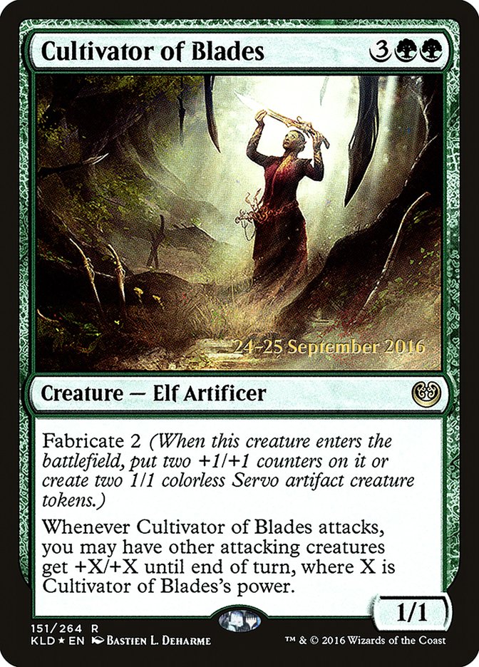 Cultivator of Blades  [Kaladesh Prerelease Promos] | Grognard Games