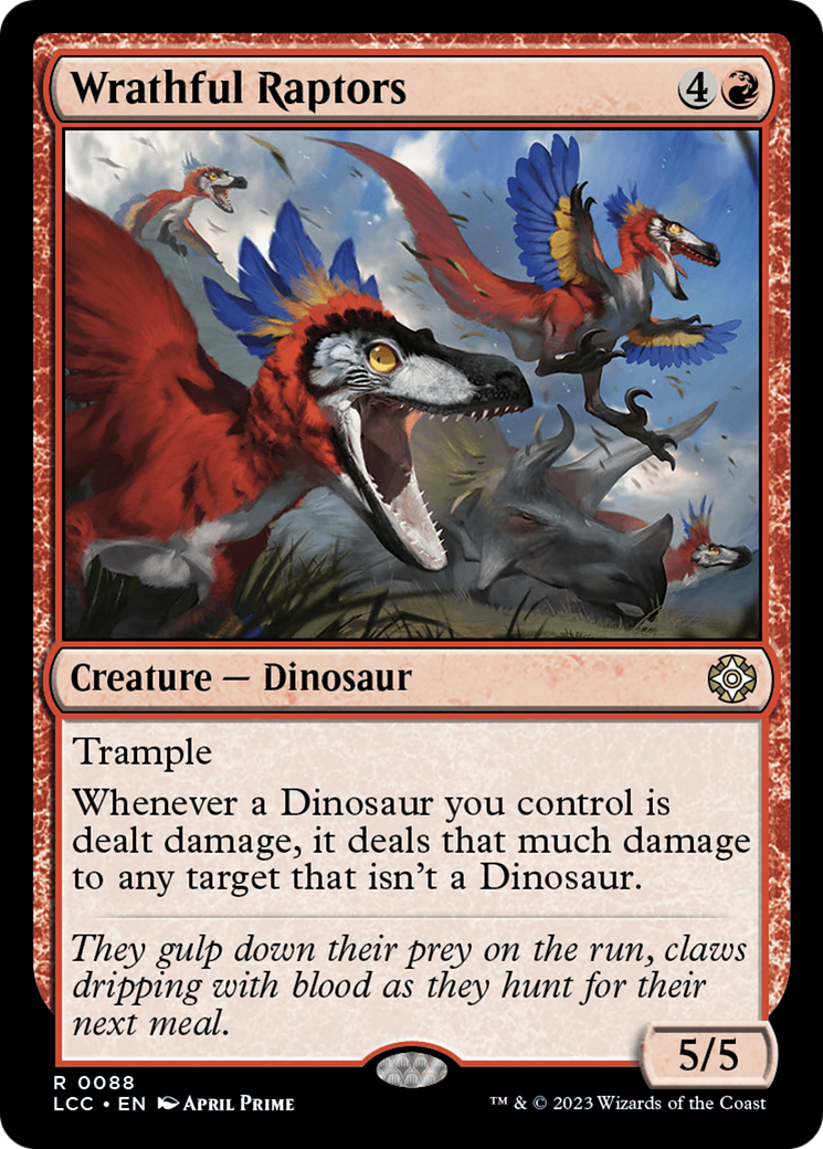 Wrathful Raptors [The Lost Caverns of Ixalan Commander] | Grognard Games