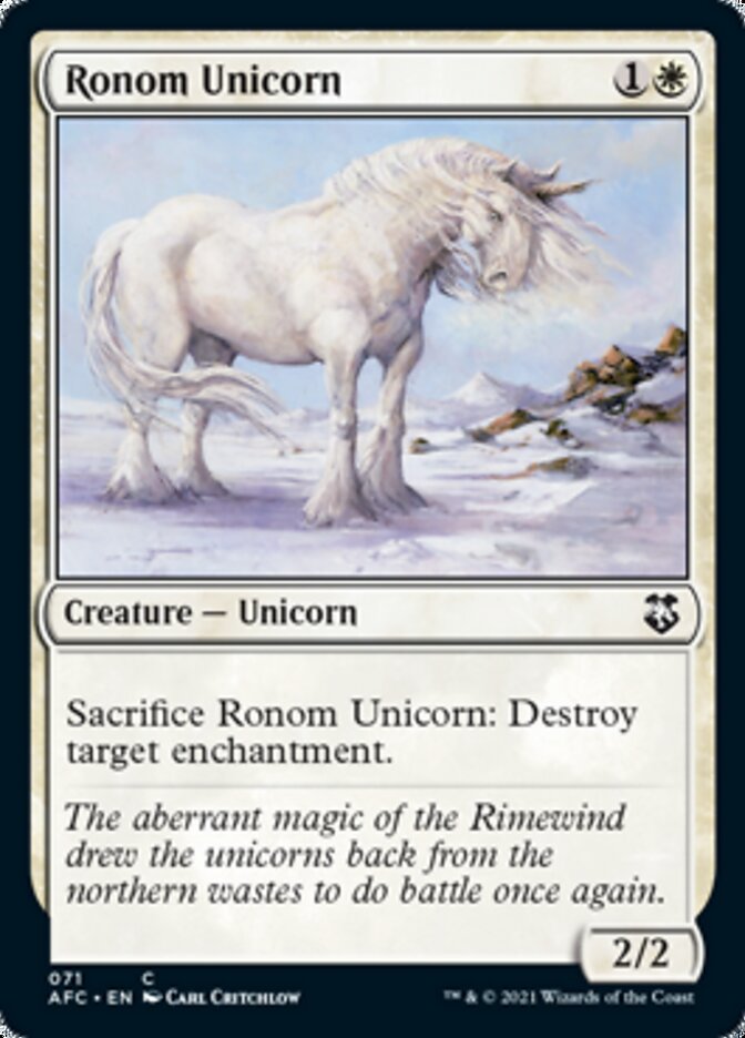 Ronom Unicorn [Dungeons & Dragons: Adventures in the Forgotten Realms Commander] | Grognard Games