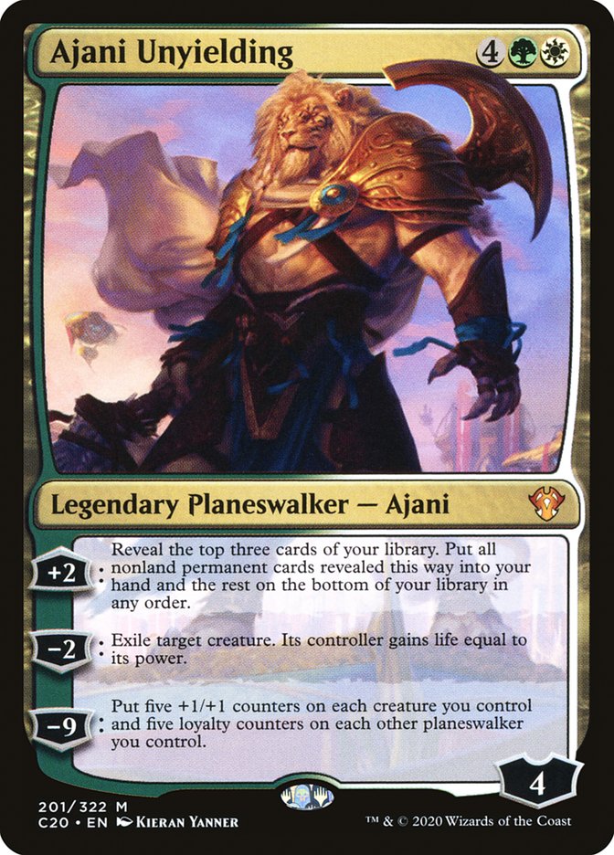 Ajani Unyielding [Commander 2020] | Grognard Games