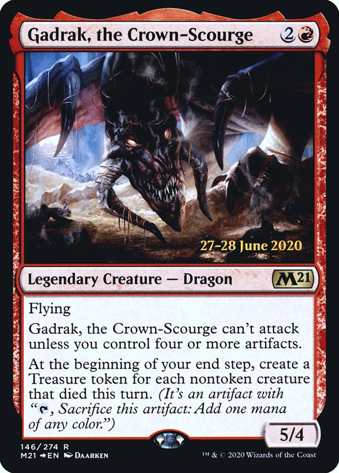 Gadrak, the Crown-Scourge  [Core Set 2021 Prerelease Promos] | Grognard Games