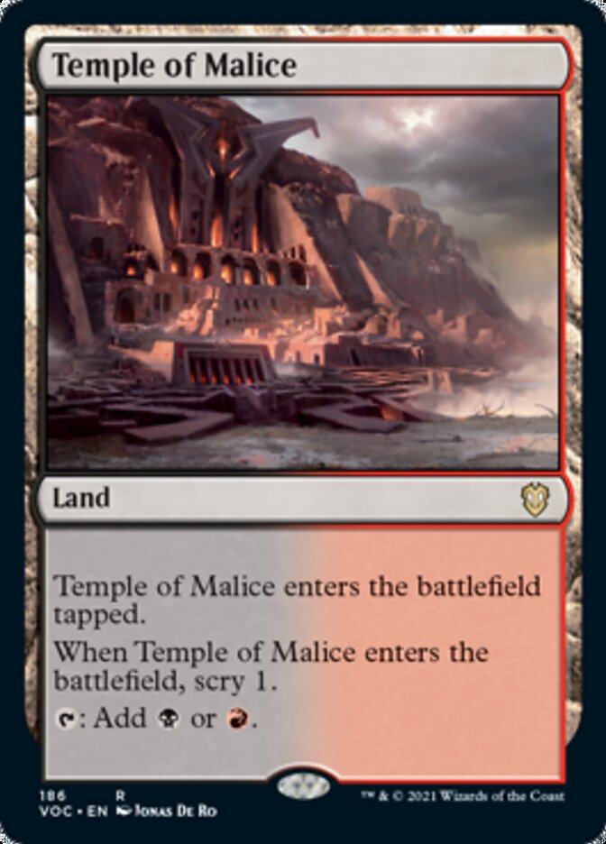 Temple of Malice [Innistrad: Crimson Vow Commander] | Grognard Games