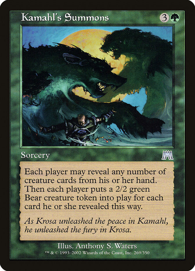 Kamahl's Summons [Onslaught] | Grognard Games