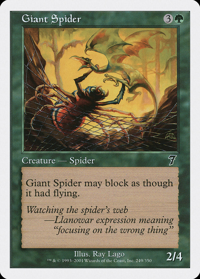 Giant Spider [Seventh Edition] | Grognard Games