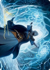 Frost Augur Art Card (Gold-Stamped Signature) [Kaldheim: Art Series] | Grognard Games
