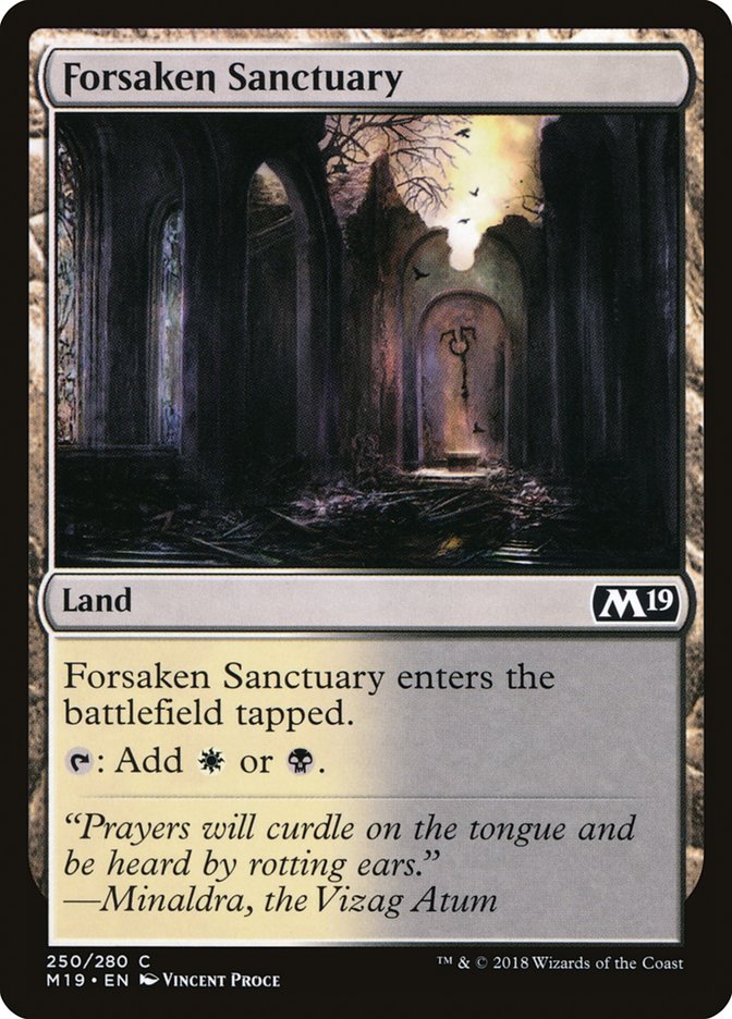 Forsaken Sanctuary [Core Set 2019] | Grognard Games