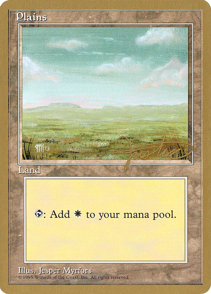 Plains (mj364) (Mark Justice) [Pro Tour Collector Set] | Grognard Games