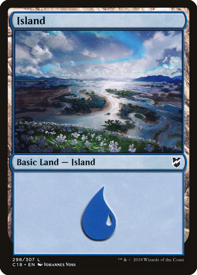 Island (298) [Commander 2018] | Grognard Games