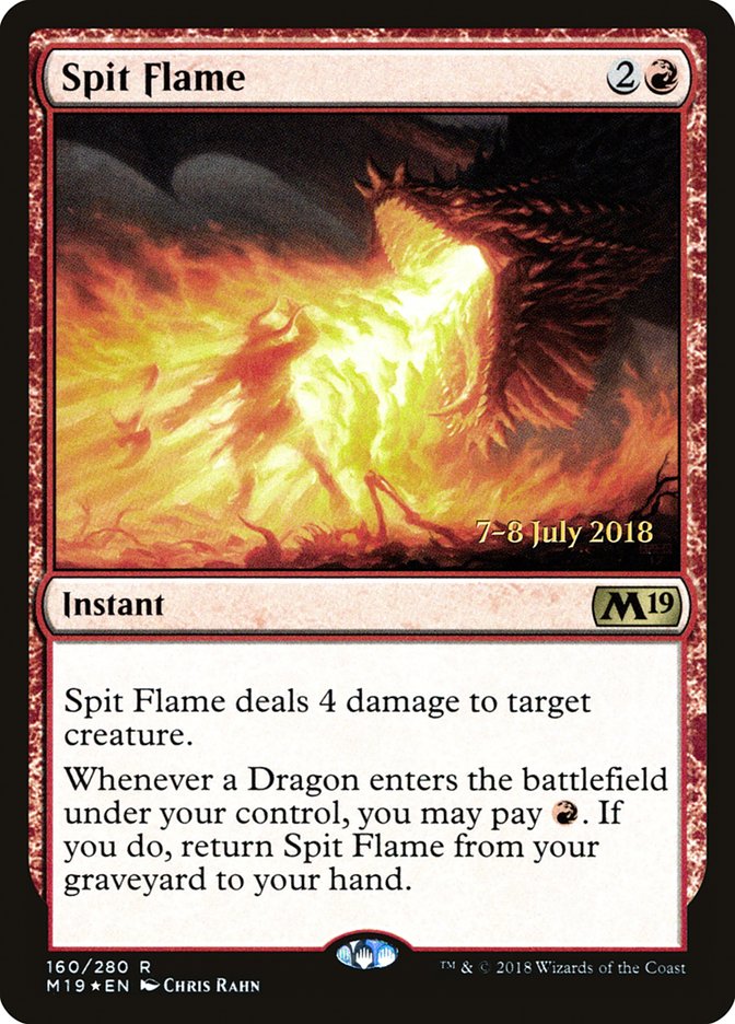 Spit Flame  [Core Set 2019 Prerelease Promos] | Grognard Games