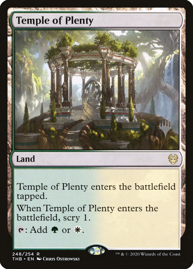 Temple of Plenty (Promo Pack) [Theros Beyond Death Promos] | Grognard Games