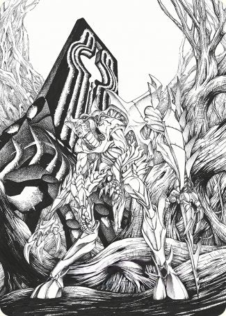 Lukka, Bound to Ruin Art Card [Phyrexia: All Will Be One Art Series] | Grognard Games