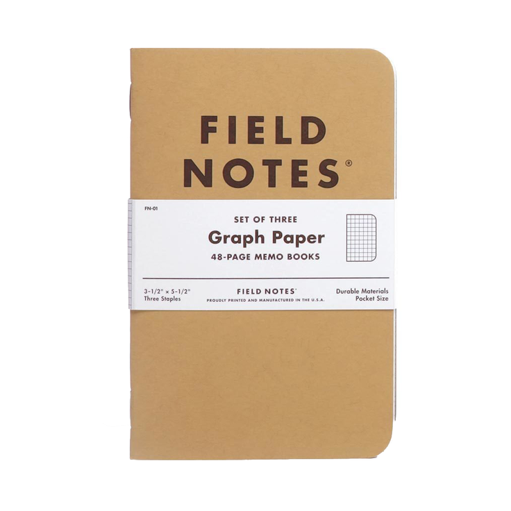 Field Notes Memo Book 3-pack Graph paper | Grognard Games
