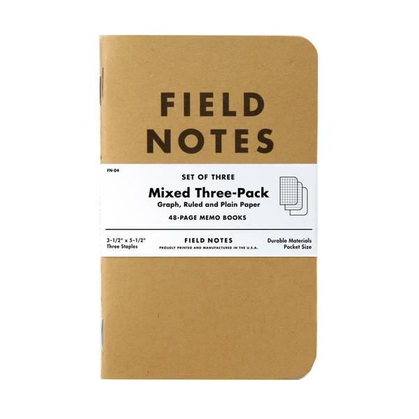 Field Notes Memo Book 3-pack Mixed paper | Grognard Games