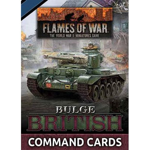 Flames of War FW272C WW2: Bulge - British Command Cards | Grognard Games