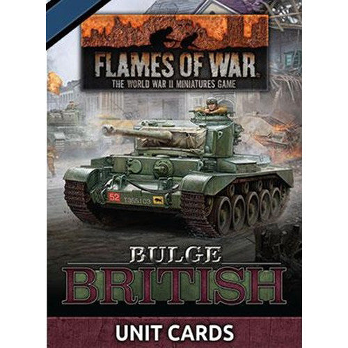 Flames of War FW272U WW2: Bulge - British Unit Cards | Grognard Games
