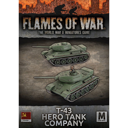 Flames of War WW2: Soviet - T-43 Hero Tank Company | Grognard Games