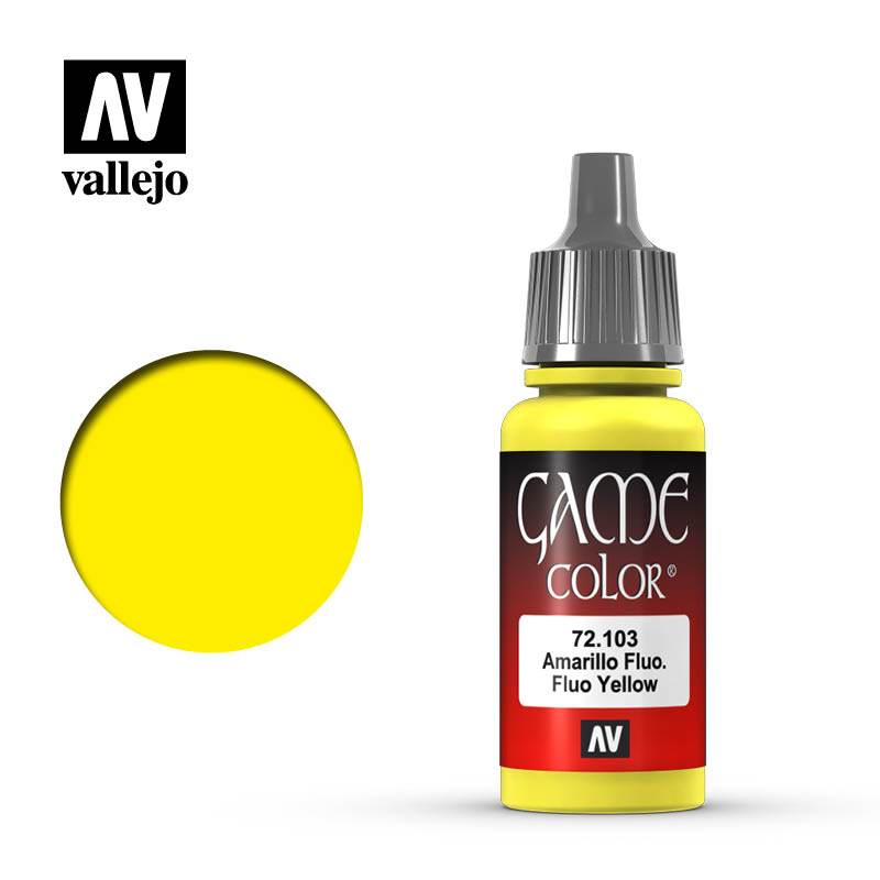 Vallejo Game Color 72.103 Flourescent Yellow (101) | Grognard Games