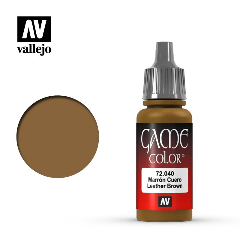 Vallejo Game Color 72.040 Leather Brown (64) | Grognard Games