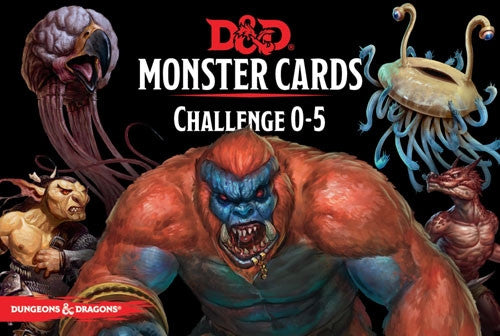 D&D Spellcards Monsters CR 0-5 | Grognard Games