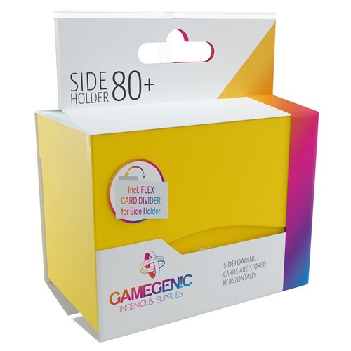 Gamegenic GG2549 Deck Box Side Holder 80+ Yellow | Grognard Games