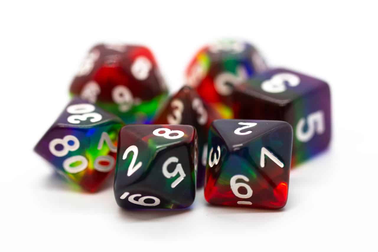 Old School Dice and Accessories Gradient Dice - Translucent Rainbow | Grognard Games