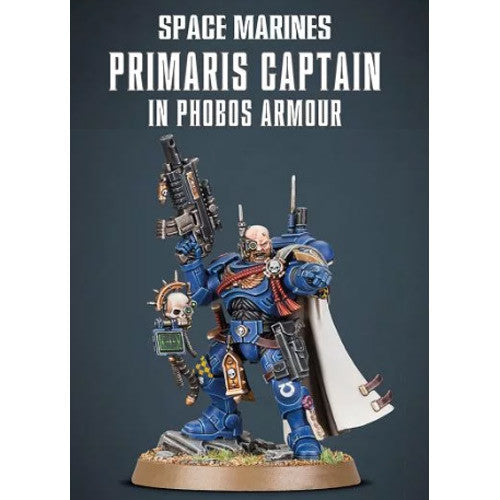 Space Marines Primaris Captain in Phobos Armour | Grognard Games