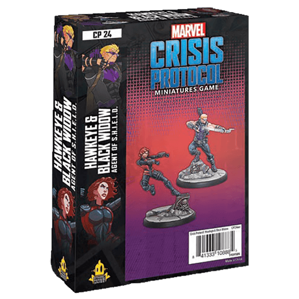 CP 24 Marvel Crisis Protocol: Hawkeye & Black Widow Agent of S.H.I.E.L.D | Grognard Games