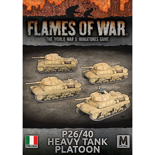 Flames of War Italian P26/40 Heavy Tank Platoon | Grognard Games