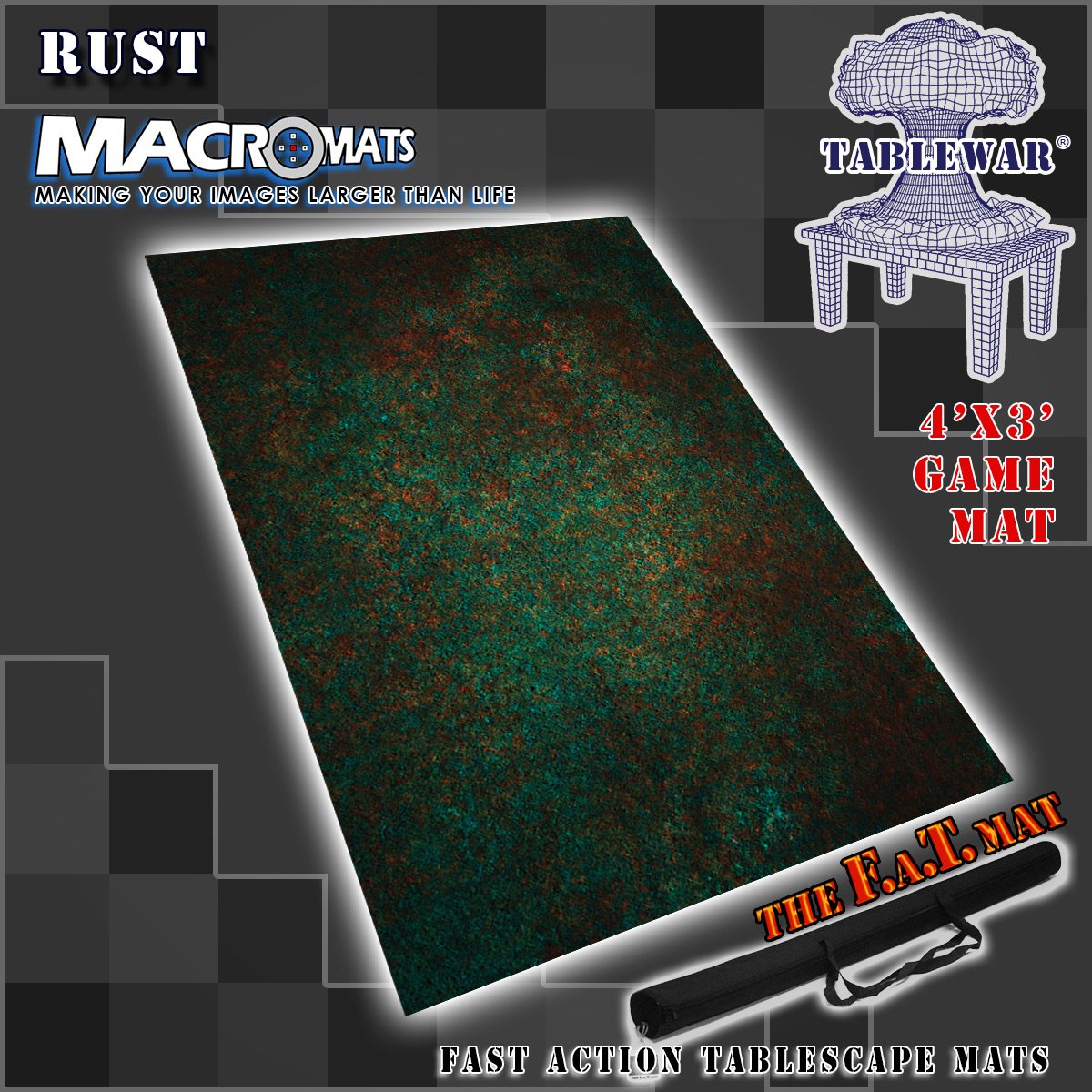 MacroMats Rust 4' x 3' | Grognard Games