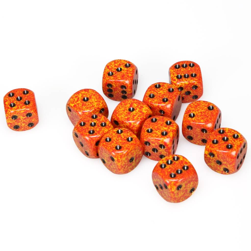 CHX25703 Speckled Fire 12 D6 set | Grognard Games