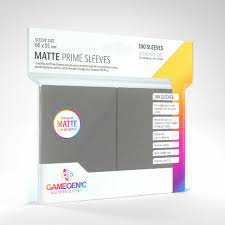 Gamegenic GG1037  Matte Prime Sleeves Grey | Grognard Games