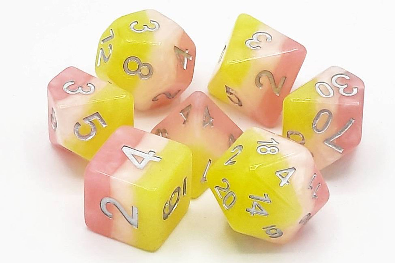 Old School Dice and Accessories Gradients Dice - Lemonade Stand | Grognard Games