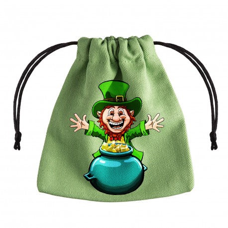 Lucky Green Dice Bag: Pot of Gold | Grognard Games