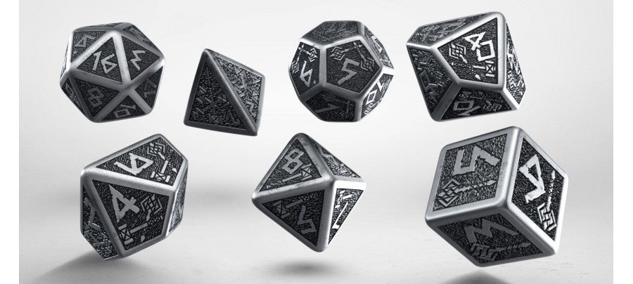 Q Workshop Metal Dwarven Dice Set (7) USD 79.00 | Grognard Games