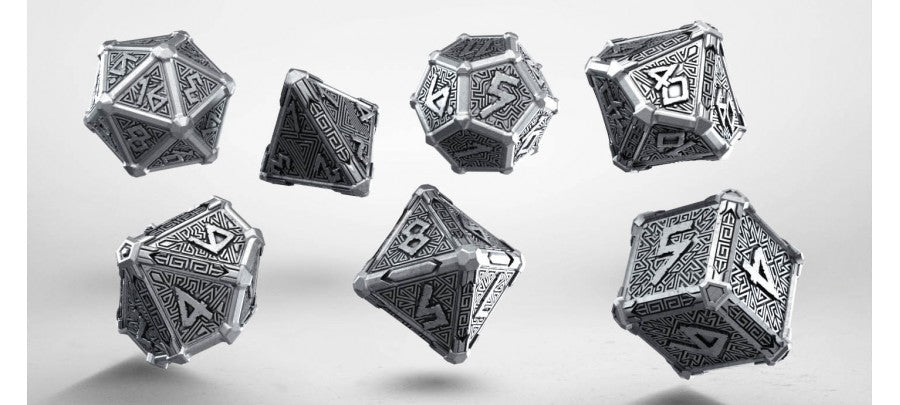 Q Workshop Metal Mythical Dice Set (7) | Grognard Games