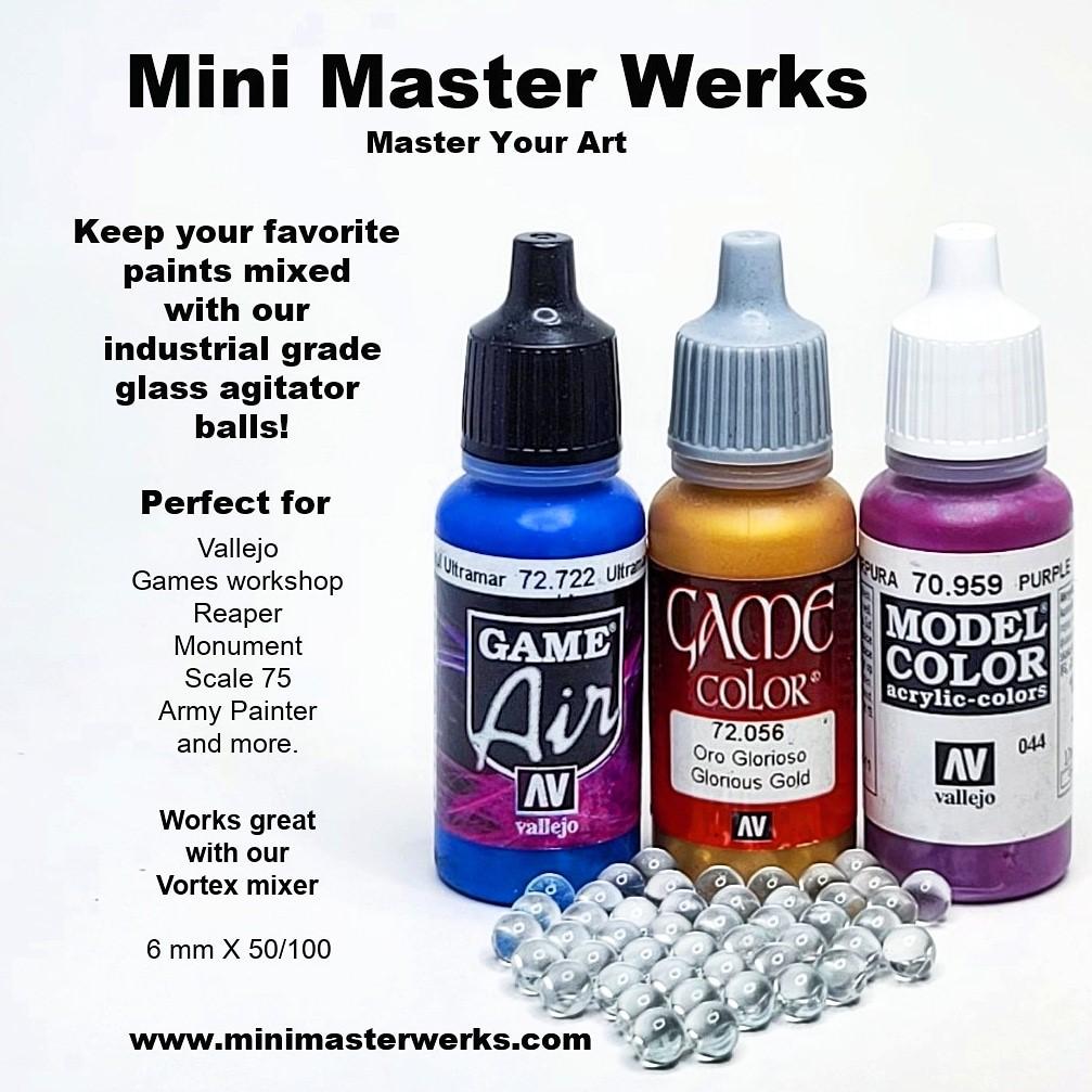 Mini Master Werks Glass Paint Agitators | Grognard Games