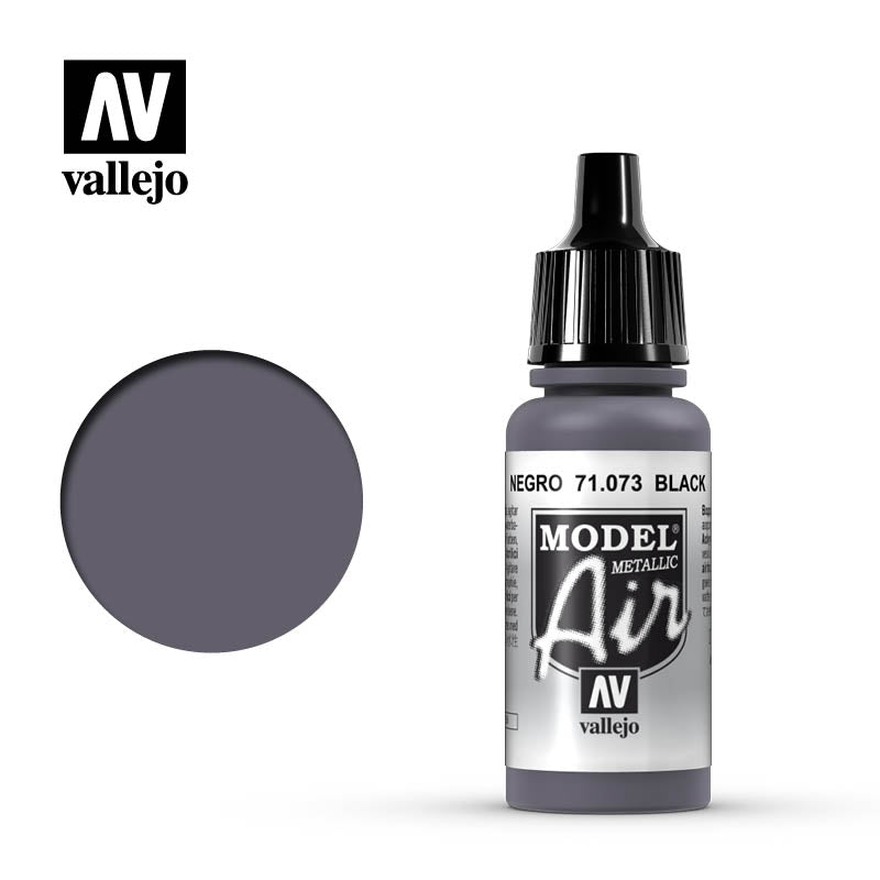 71.073 Vallejo Model Air Black (Metallic) | Grognard Games
