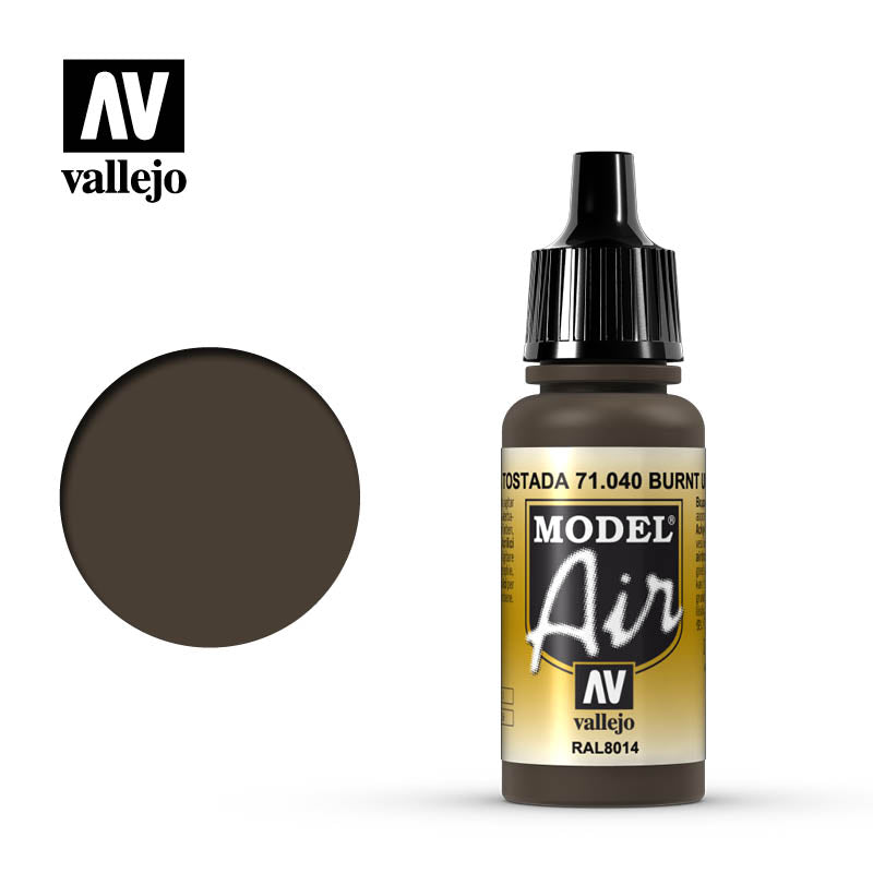 71.040 Vallejo Model Air Burnt Umber | Grognard Games